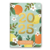 Fruit Flora Monthly Pocket Planner 2025 Calendar