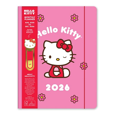 Hello Kitty Playful Pink Just Right 2025-2026 Monthly Planner Calendar - Online Exclusive