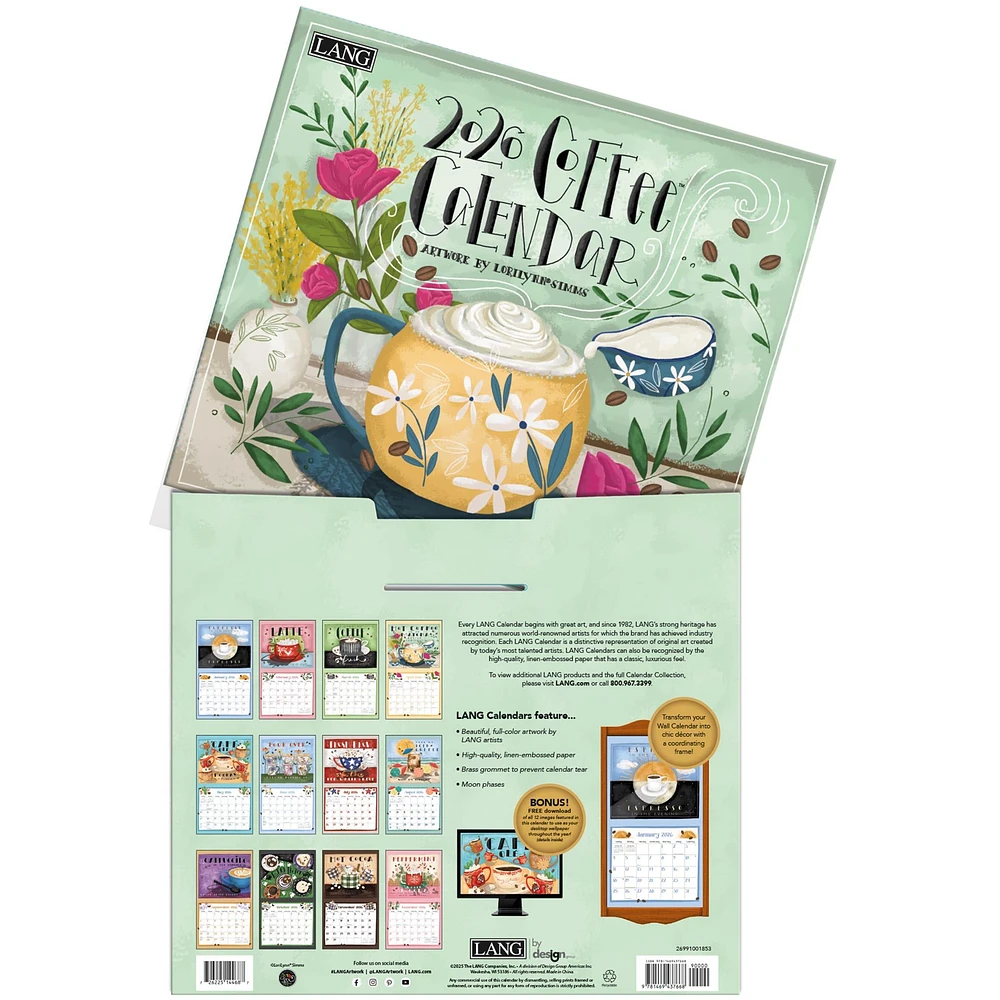 Coffee 2026 Deluxe Wall Calendar - Online Exclusive