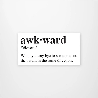 Awkward Definition Vinyl Sticker