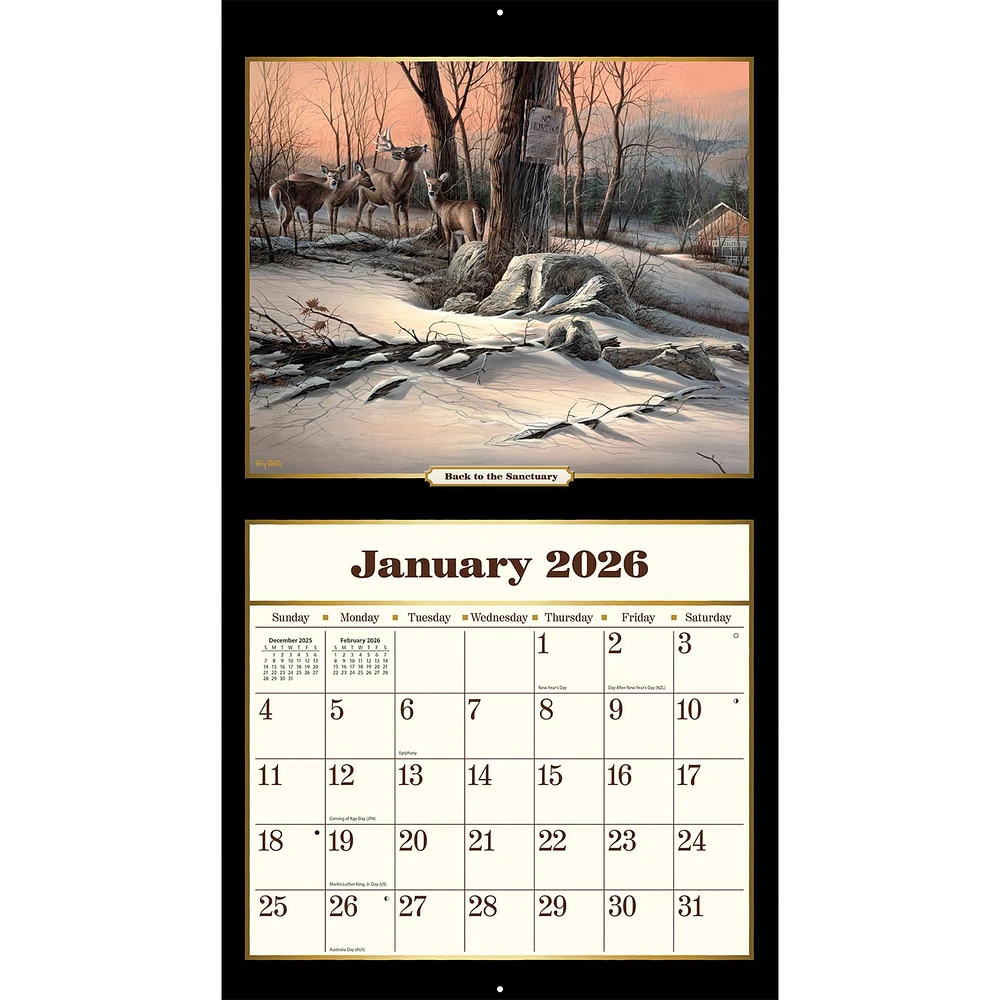 Terry Redlin 2026 Wall Calendar