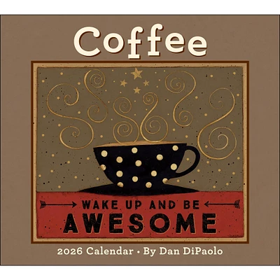 Coffee 2026 Deluxe Wall Calendar