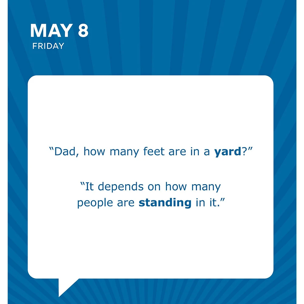 Dad Jokes 2026 Box Calendar