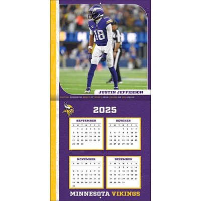 NFL  Justin Jefferson Minnesota Vikings 2026 Wall Calendar
