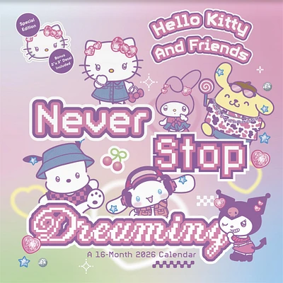 Hello Kitty And Friends Exclusive with Decal 2026 Deluxe Wall Calendar