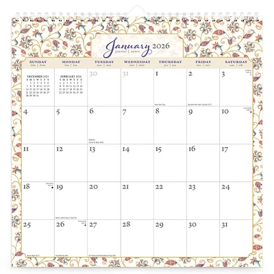 Tuscan Delight 2026 Wall Calendar - Online Exclusive