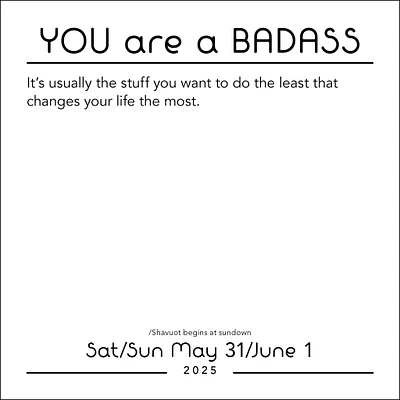 You Are A Badass Box 2025 Calendar