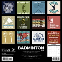 Badminton 2026 Wall Calendar - Online Exclusive