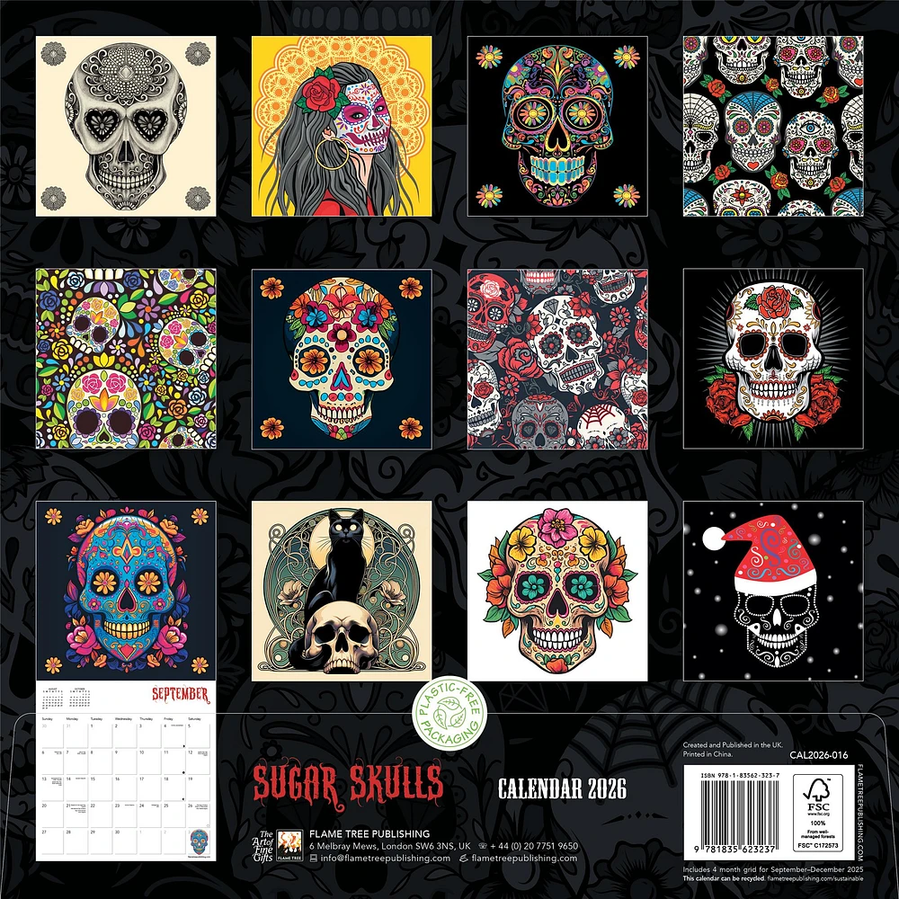 Sugar Skulls 2026 Wall Calendar - Online Exclusive