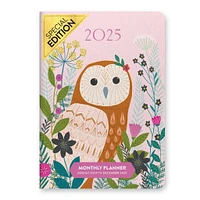 Garden Owl Monthly Exclusive Pocket Planner 2025 Calendar