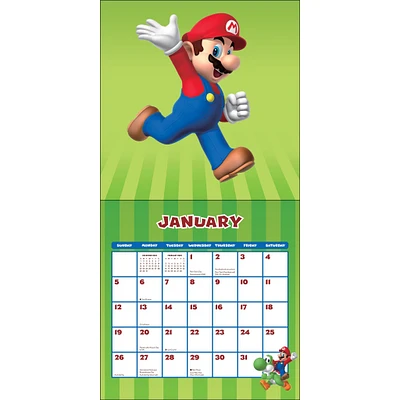 Super Mario Wall 2025 Calendar