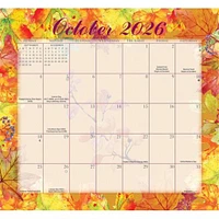 Floral Jumbo Magic Grip 2025-2026 Wall Calendar