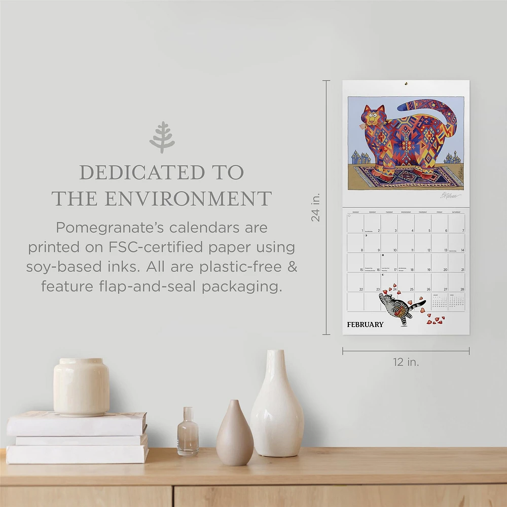 B Kliban Cat 2026 Special Edition Wall Calendar with Print