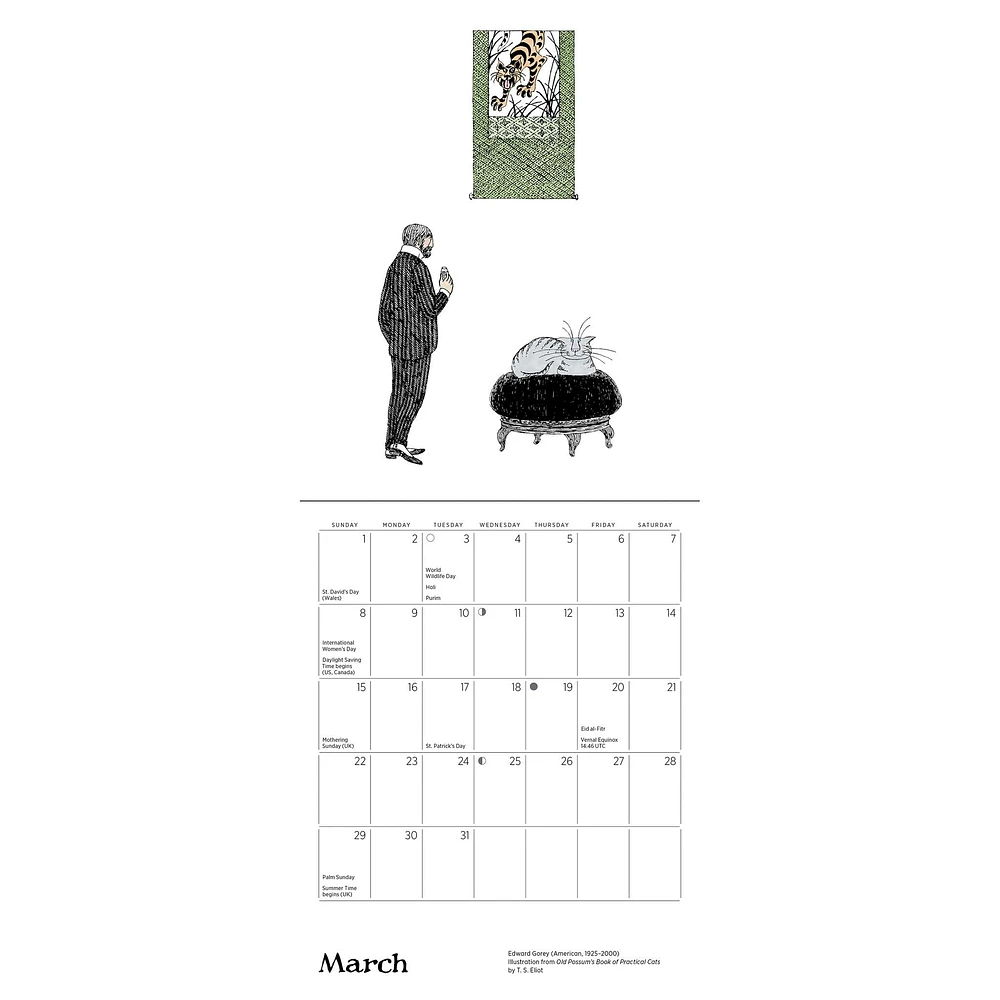 Edward Gorey 2026 Mini Calendar - Online Exclusive