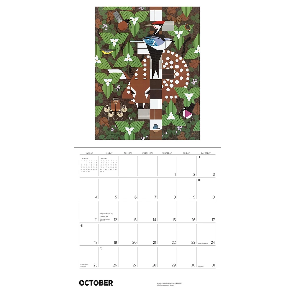 Charley Harper 2026 Wall Calendar