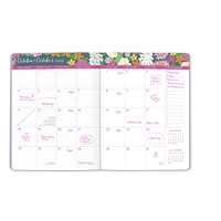 Secret Garden Just Right Bilingual 2025-2026 Monthly Planner Calendar