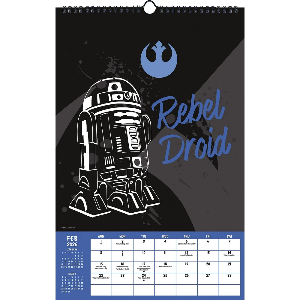 Star Wars 2026 Poster Calendar