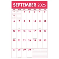 Mammoth Grid Oversized 2026 Poster Calendar