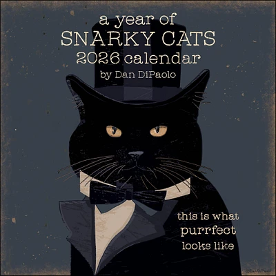 Year Of Snarky Cats 2026 Wall Calendar