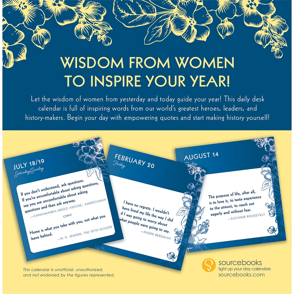 Great Quotes From Great Women 2026 Box Calendar - Online Exclusive