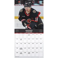 Ottawa Senators Bilingual Wall 2025 Calendar