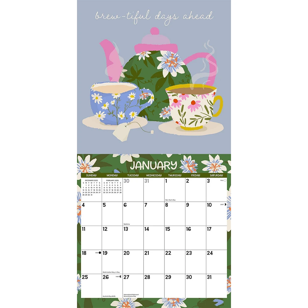 For The Love Of Tea 2026 Wall Calendar - Online Exclusive