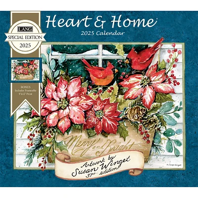 Heart And Home Special Edition with Print Wall 2025 Calendar