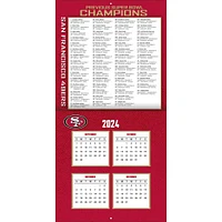 NFL San Francisco 49Ers Wall 2025 Calendar