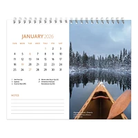 Canadian Geographic Scenic Double View 2026 Easel Calendar