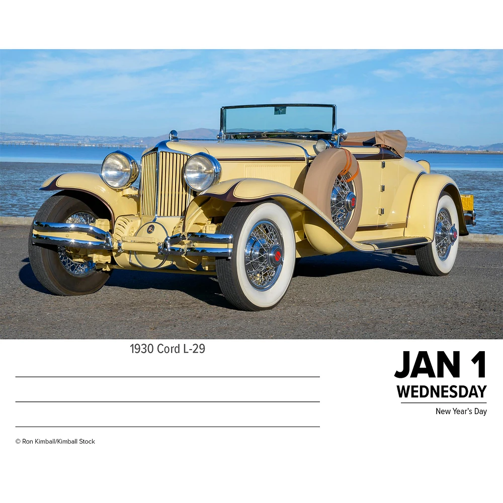 Classic Cars And Trucks Box 2025 Calendar