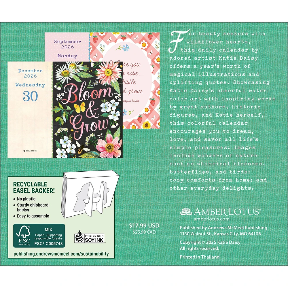 Katie Daisy 2026 Box Calendar - Online Exclusive