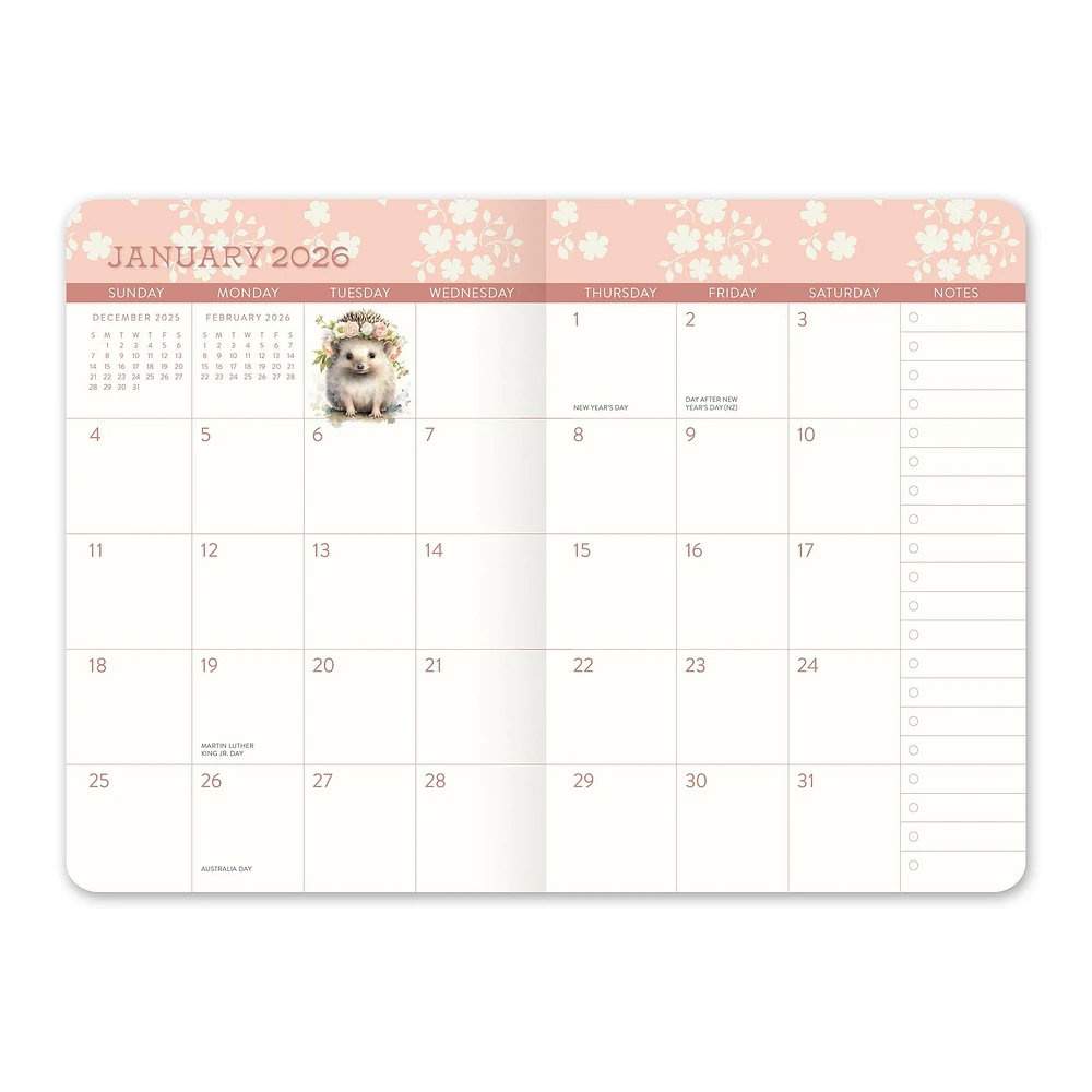 Hedgehog 2026 Monthly Exclusive Pocket Planner
