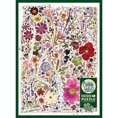 Flower Press Spring 1000 Piece Puzzle Cobble Hill