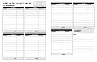 Weekly Budget Undated Planner