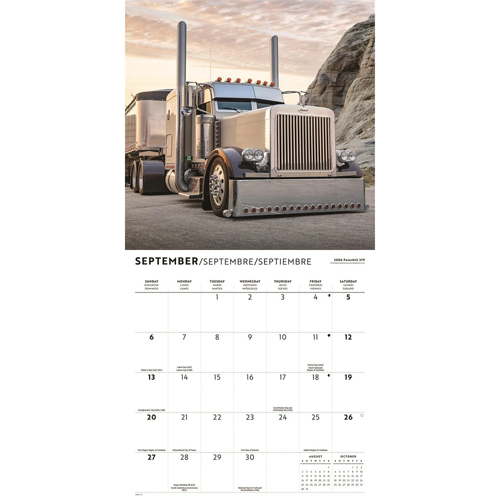 Trucks 2026 Wall Calendar