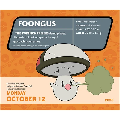 Pokémon 2026 Box Calendar