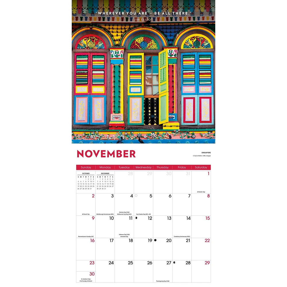 Doors And Windows Wall 2025 Calendar