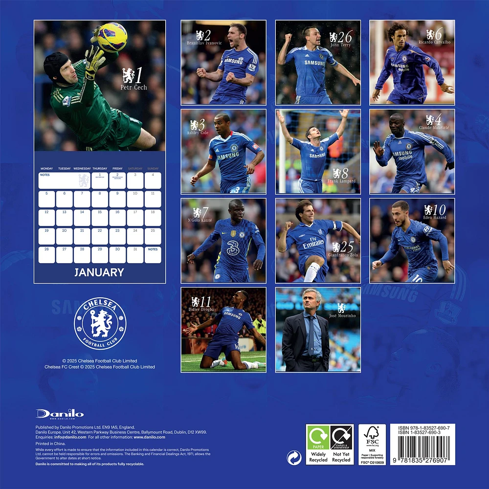 Chelsea 2026 Wall Calendar