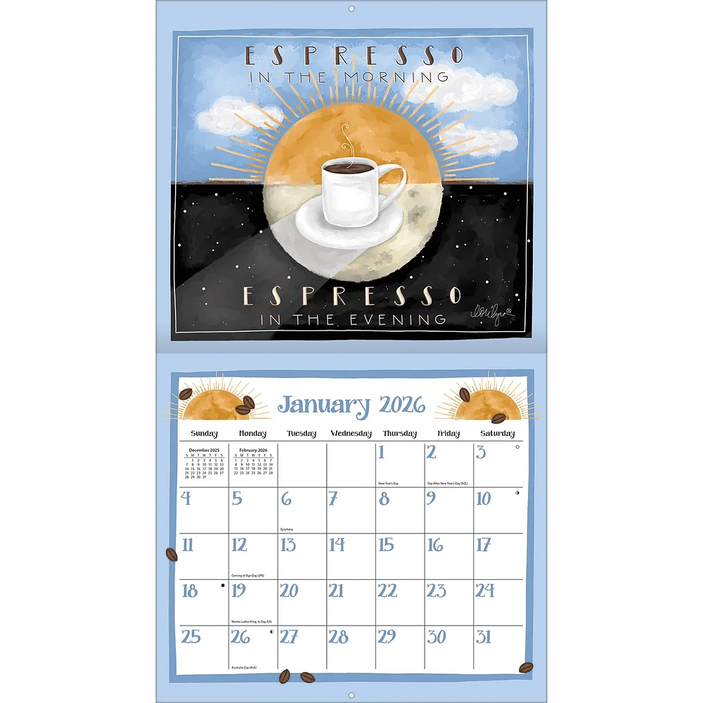 Coffee 2026 Wall Calendar - Online Exclusive