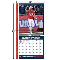NFL New England Patriots 2026 Wall Calendar
