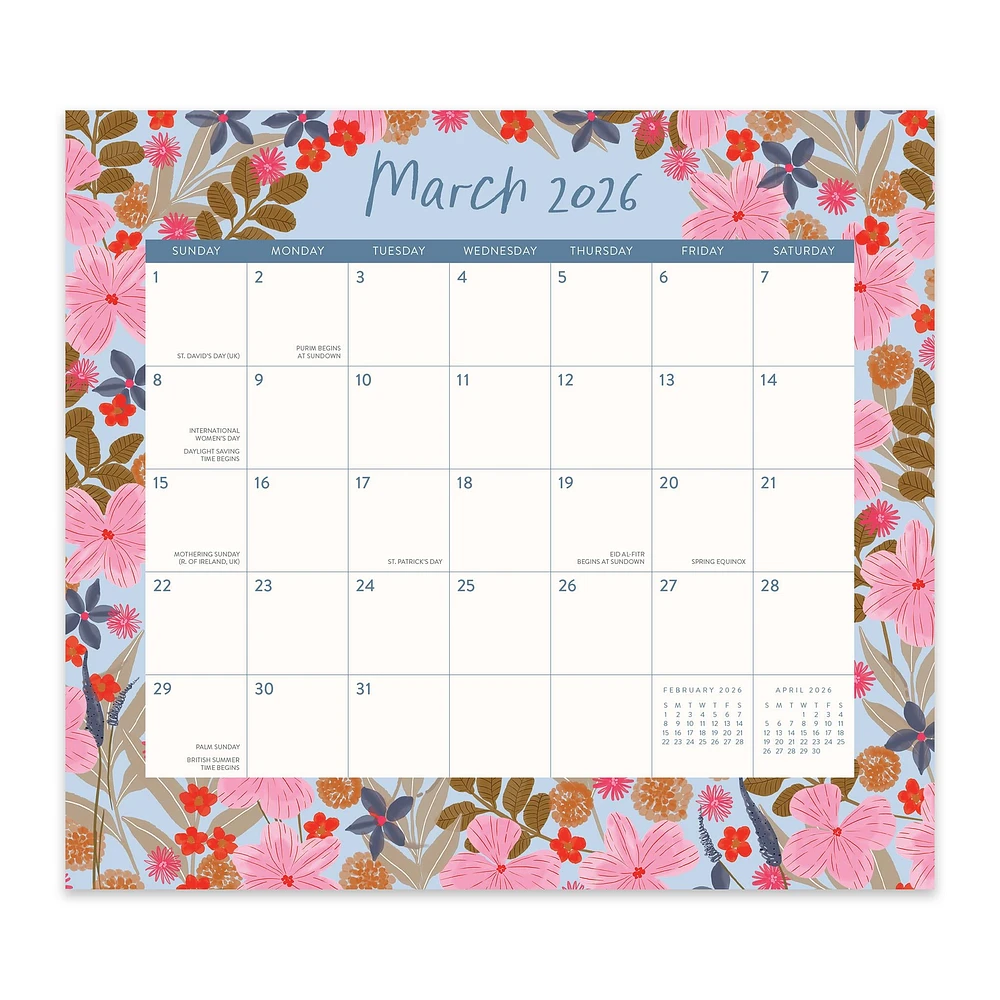 Secret Garden 2025-2026 Exclusive Mini Magnetic Pad Calendar
