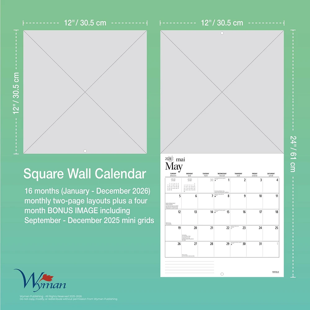 Victoria And Vancouver Island 2026 Wall Calendar