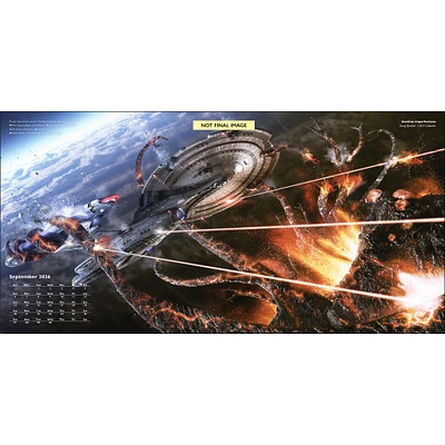 Star Trek Ships Of The Line Wall  2026 Calendar