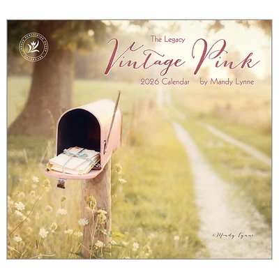 Vintage Pink 2026 Deluxe Wall Calendar