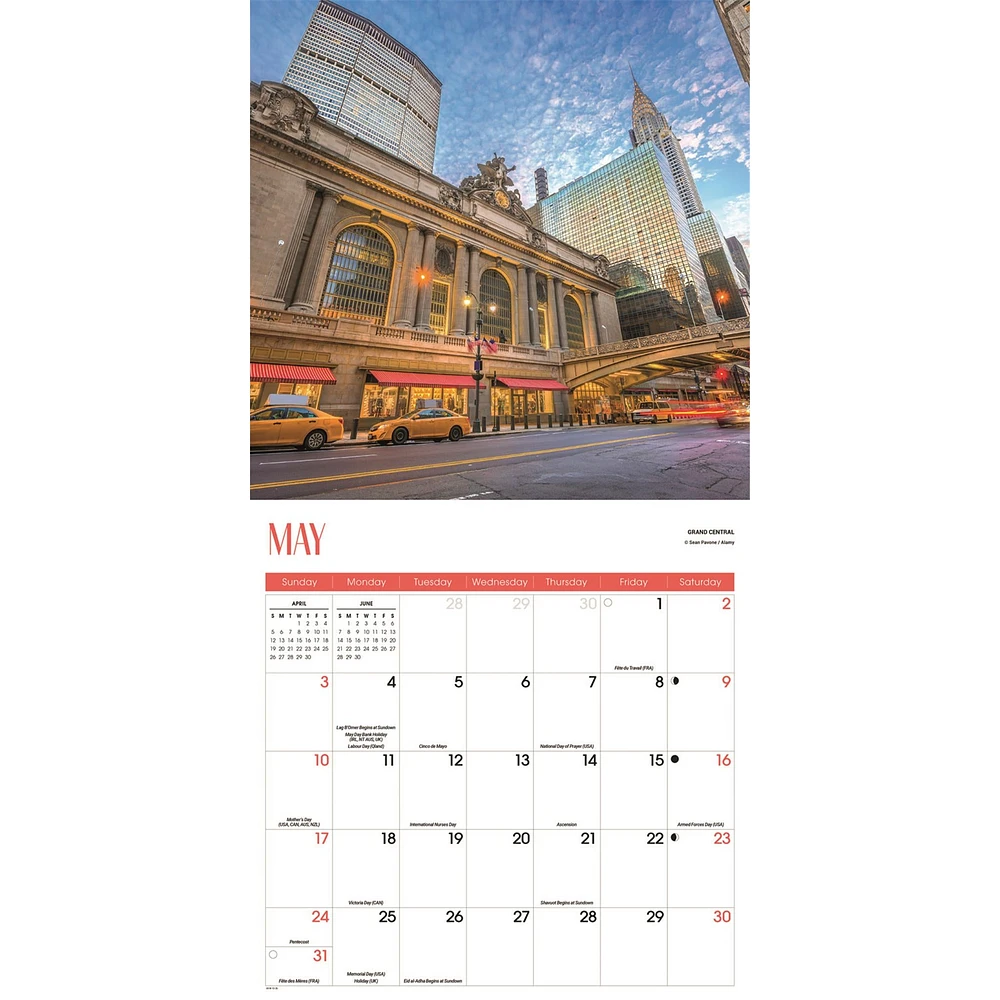 New York 2026 Wall Calendar