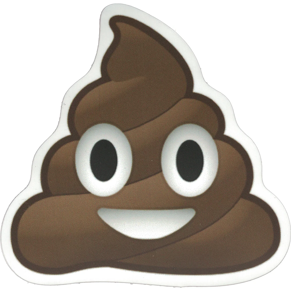 Poop Emoji Vinyl Sticker - FINAL SALE