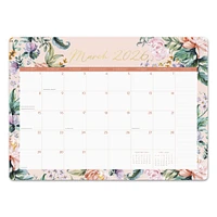 Bella Flora 2026 Decorative Desk Pad Calendar