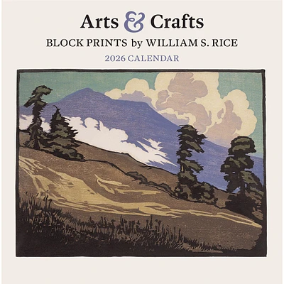 Arts & Crafts Block Prints 2026 Wall Calendar - Online Exclusive