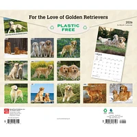 For The Love Of Golden Retrievers 2026 Wall Calendar