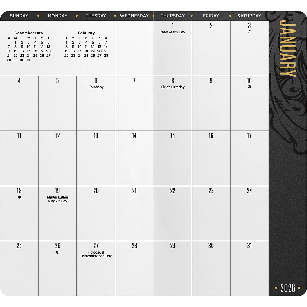 Elvis Presley 2026 2 Yr Pocket Planner Calendar - Online Exclusive